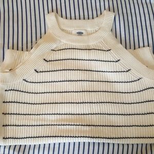 Sleeveless Cream/Off White Sweater Top NWT